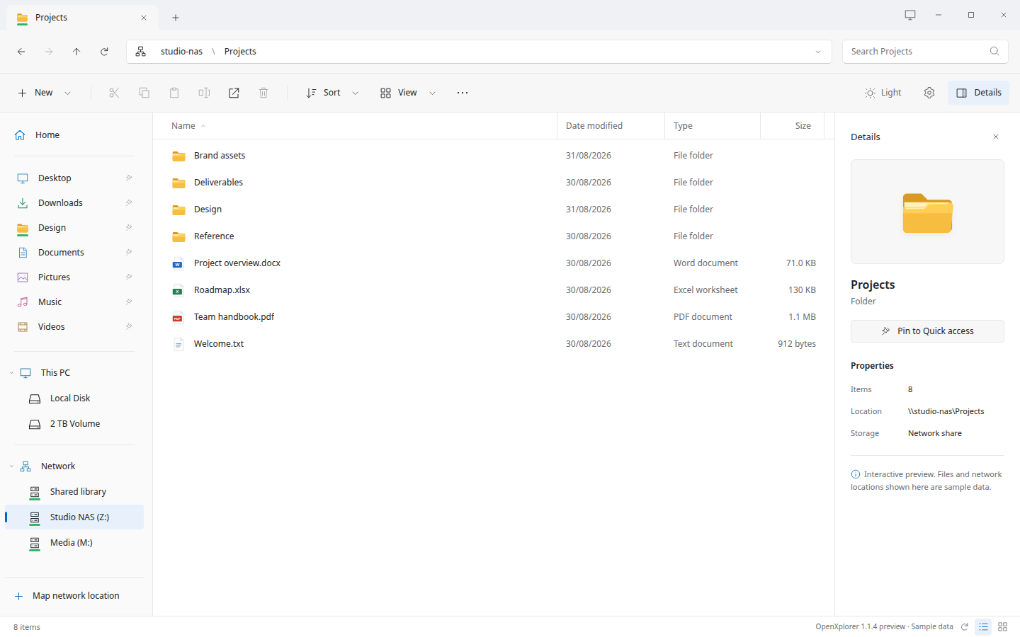 OpenXplorer - a free file manager for Linux that works like Windows Explorer