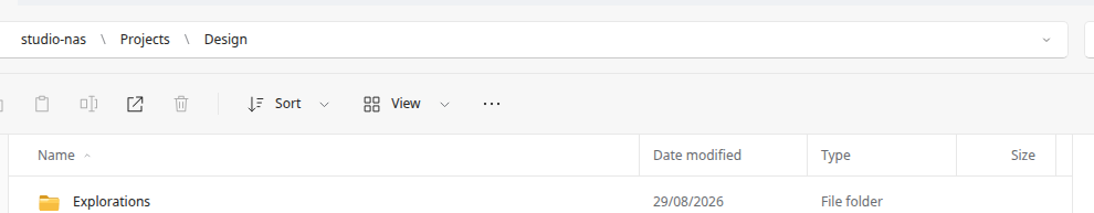 Actual SMB address bar with clickable server, share and directory segments